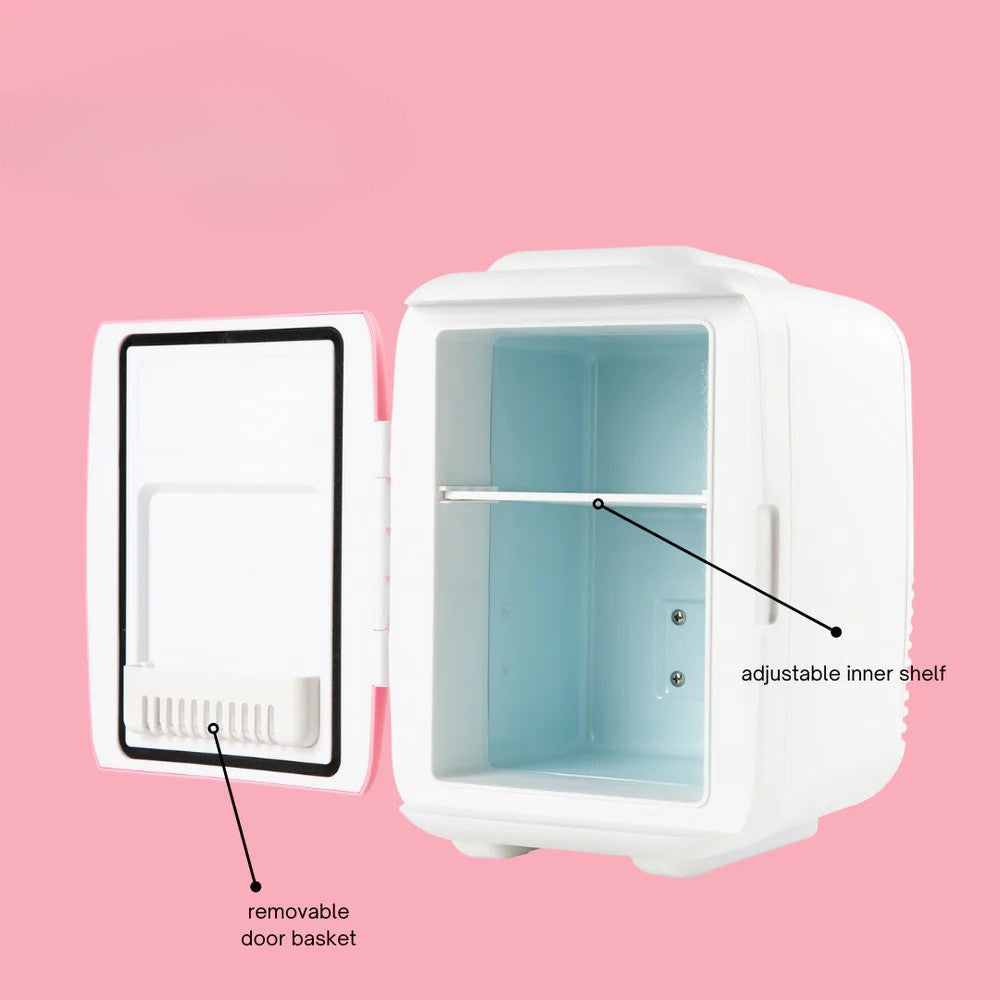GlowMini Pink Cosmetics Fridge