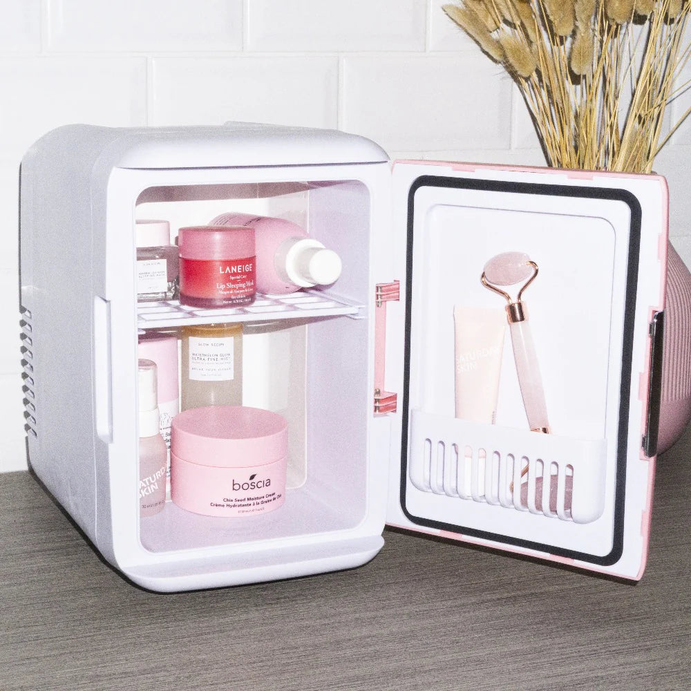GlowMini Pink Cosmetics Fridge