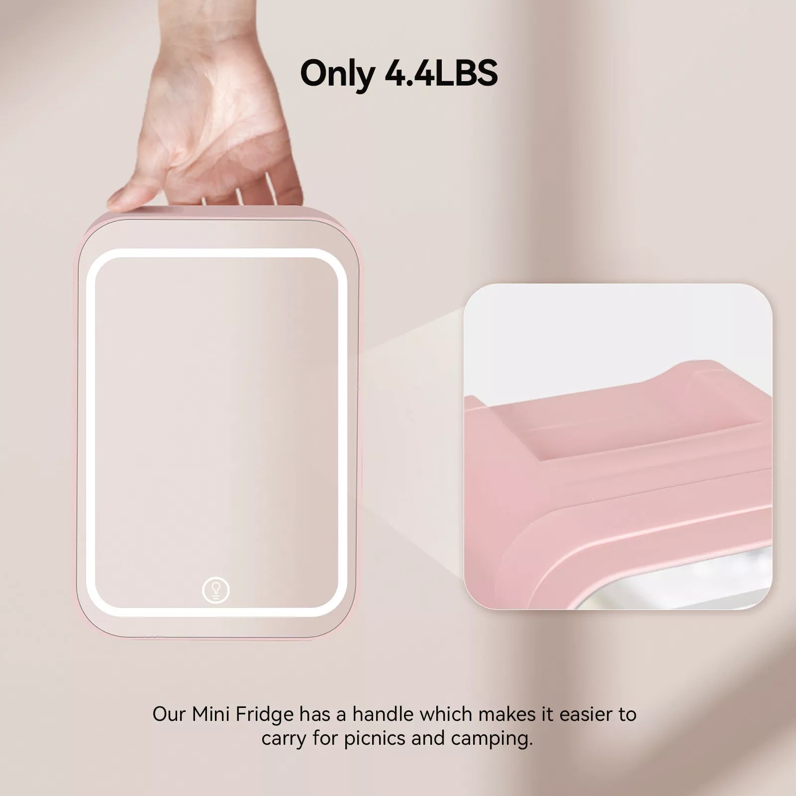 The LED Glow Cosmetics Fridge